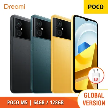 Globální Verze POCO M5 4G / LTE (NFC) | Nové A Zapečetěné) MediaTek Helio G99 | 50MP Kamera | 5000mAh Baterie, Smartphone